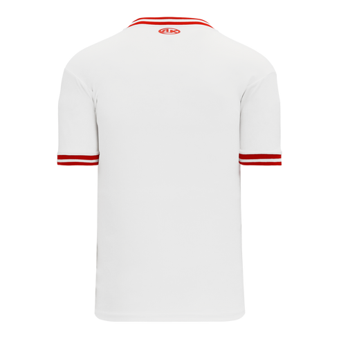 Athletic Knit V-Neck Baseball Jersey with Knitted Trim (BA1333)